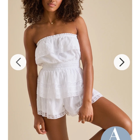 Altar'd State White Ruffled Jumpsuit - Picture 3 of 4